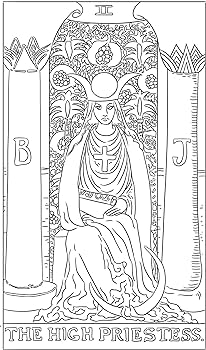 The tarot rd adult coloring book by rter g c