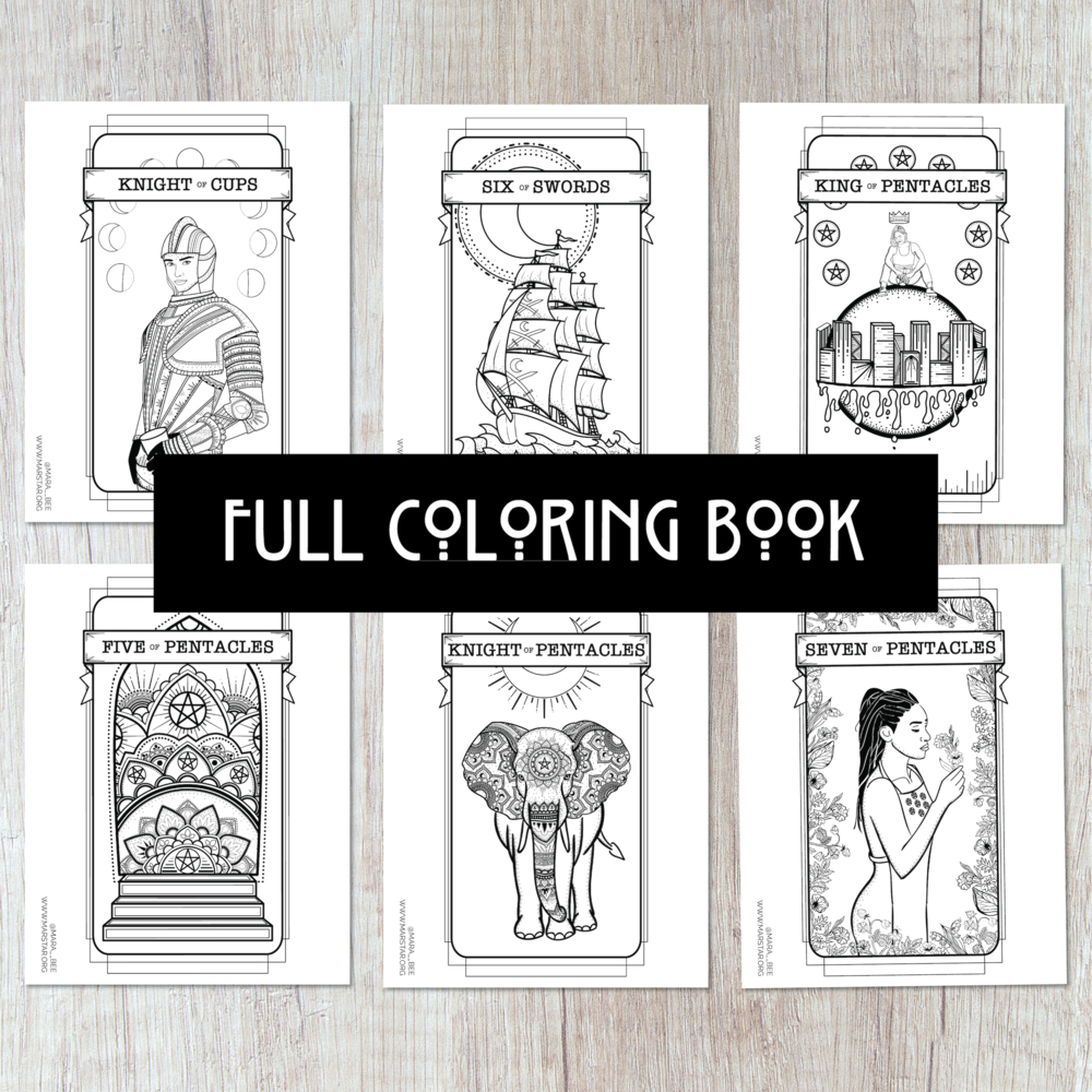 The queer witch tarot coloring book â mara bee