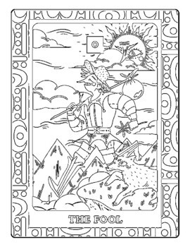 Tarot magic unveiled tarot cards coloring pages for mystical creativity