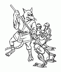 Tartarugas ninja para colorir