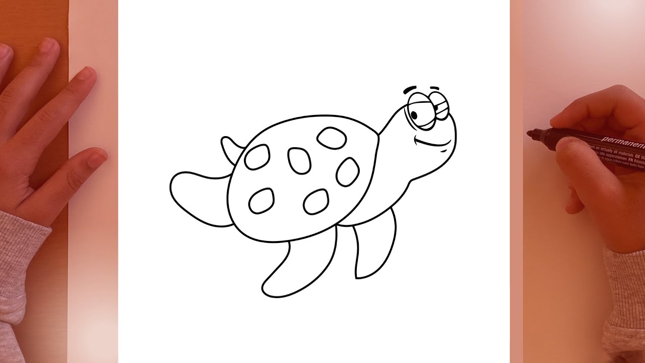 O desenhar uma tartaruga