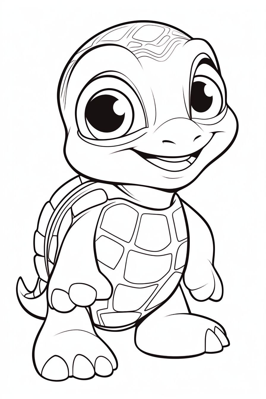 Tartaruga para colorir