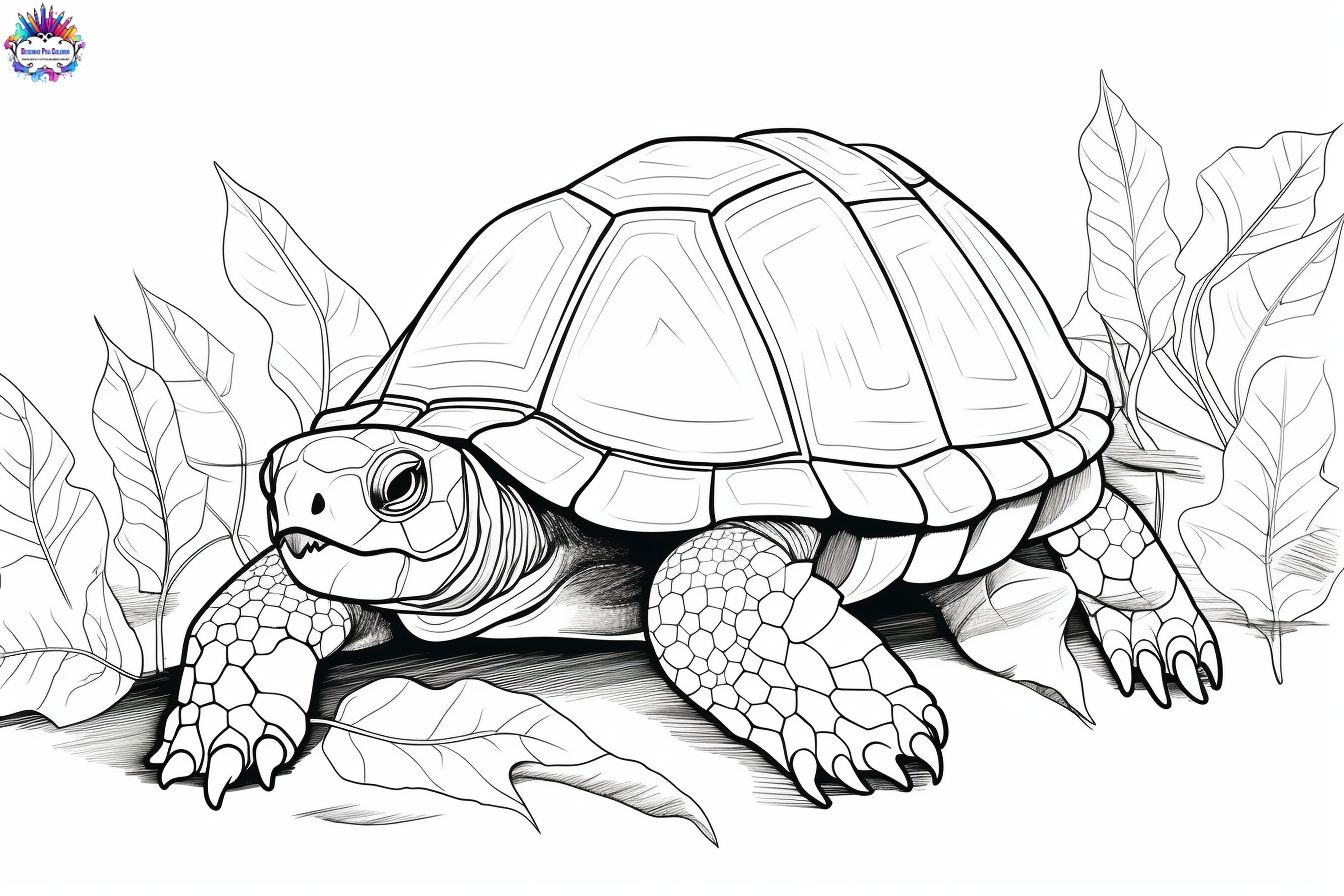 Tartaruga para colorir
