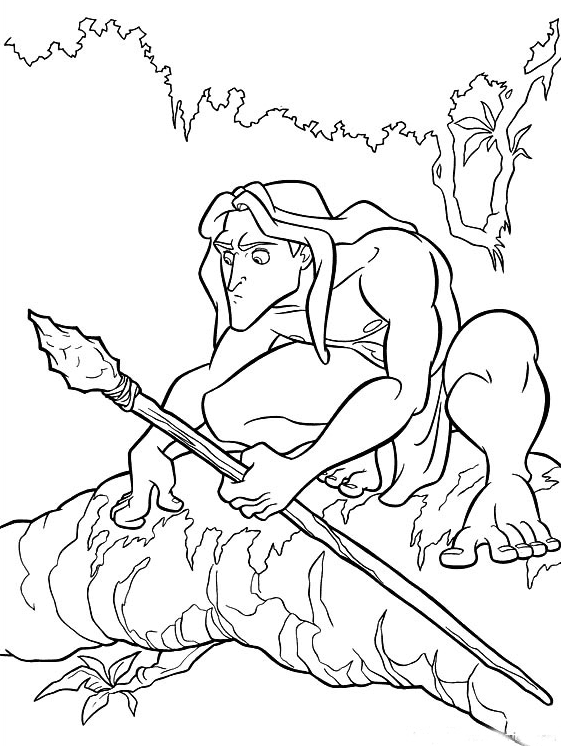 Tarzan coloring pages printable for free download
