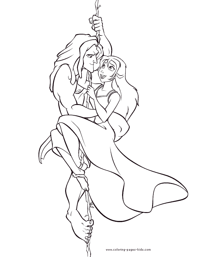 Tarzan coloring pages