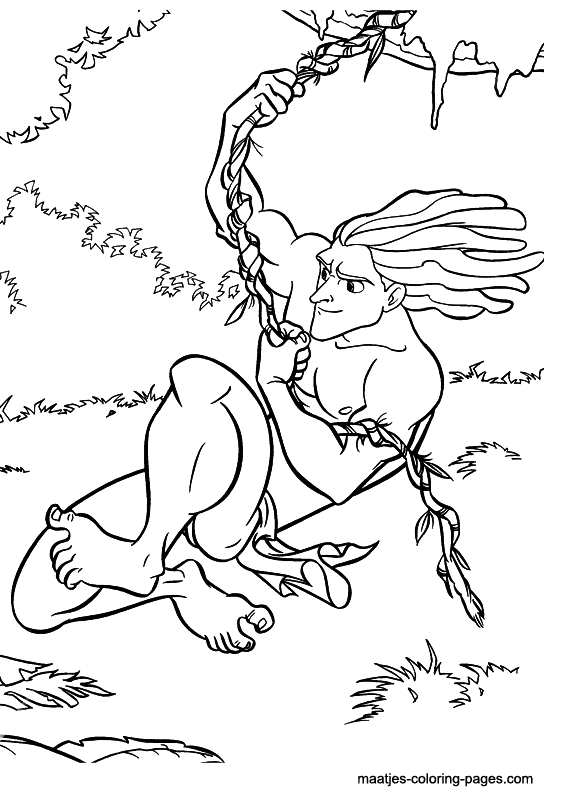 Tarzan coloring pages printable for free download
