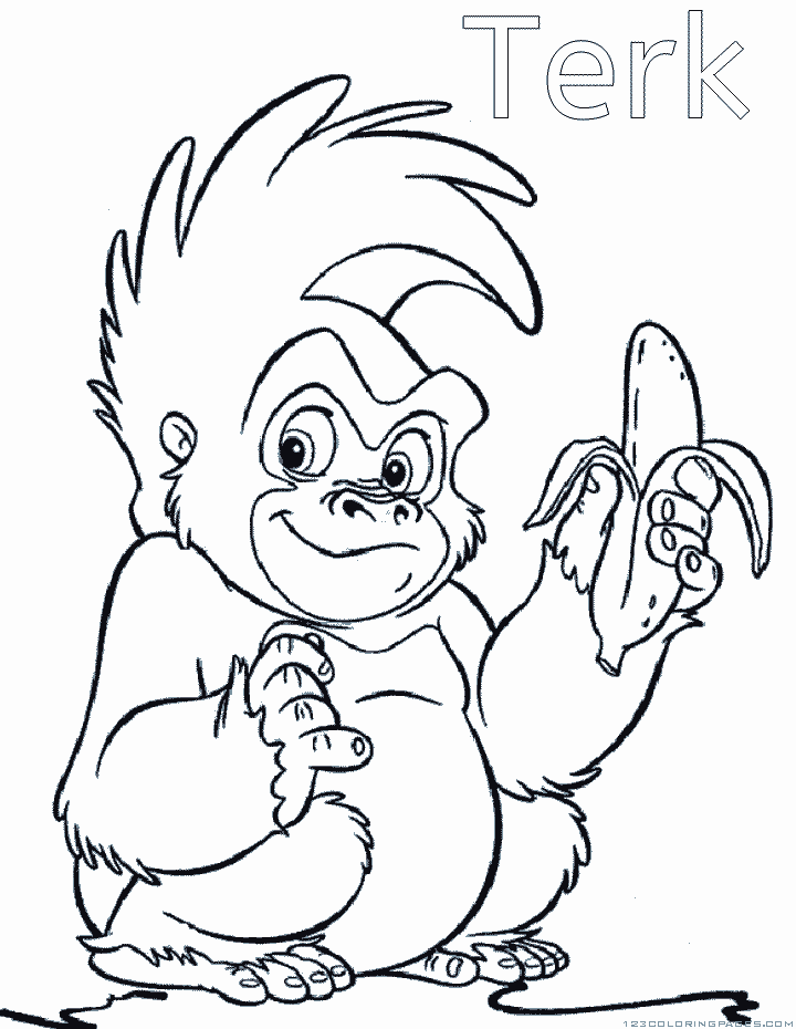 Tarzan coloring pages