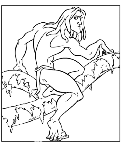 Tarzan of the apes coloring pages free coloring pages
