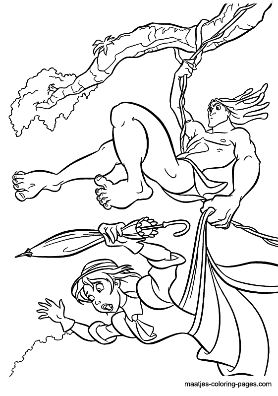 Tarzan coloring pages printable for free download