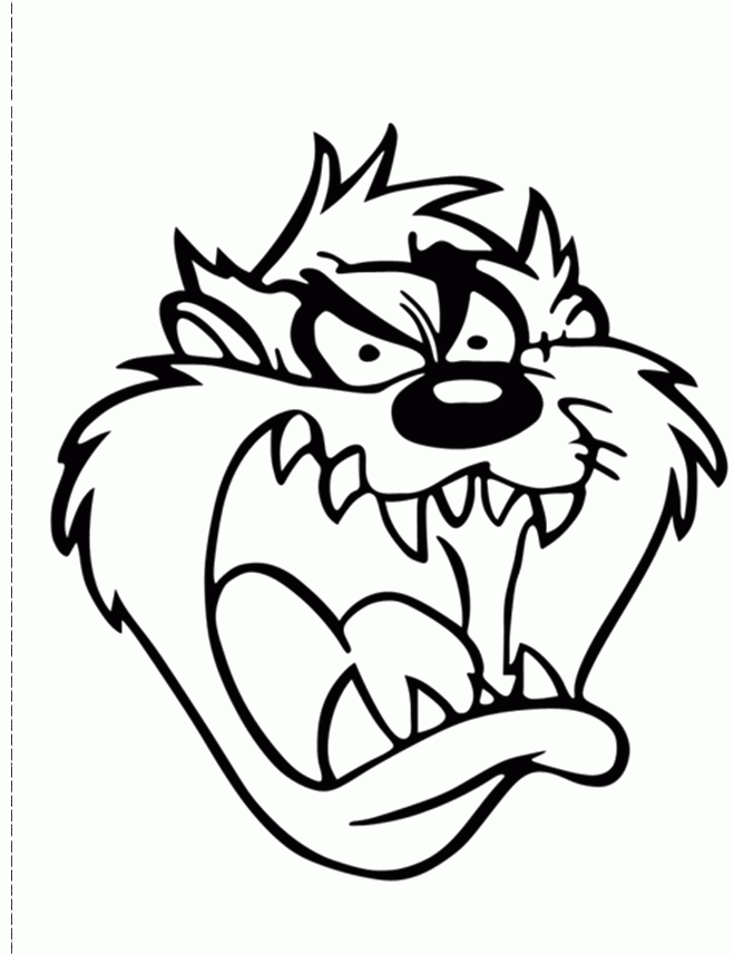 Pin by diana castellanos on taz cartoon clip art cartoon coloring pages outline drawings