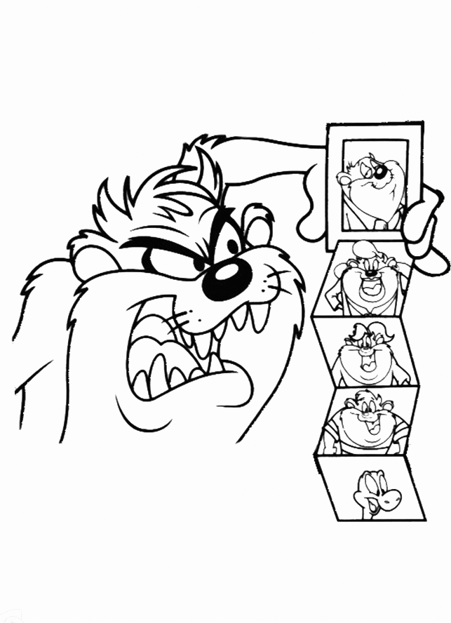 Tasmanian devil coloring pages