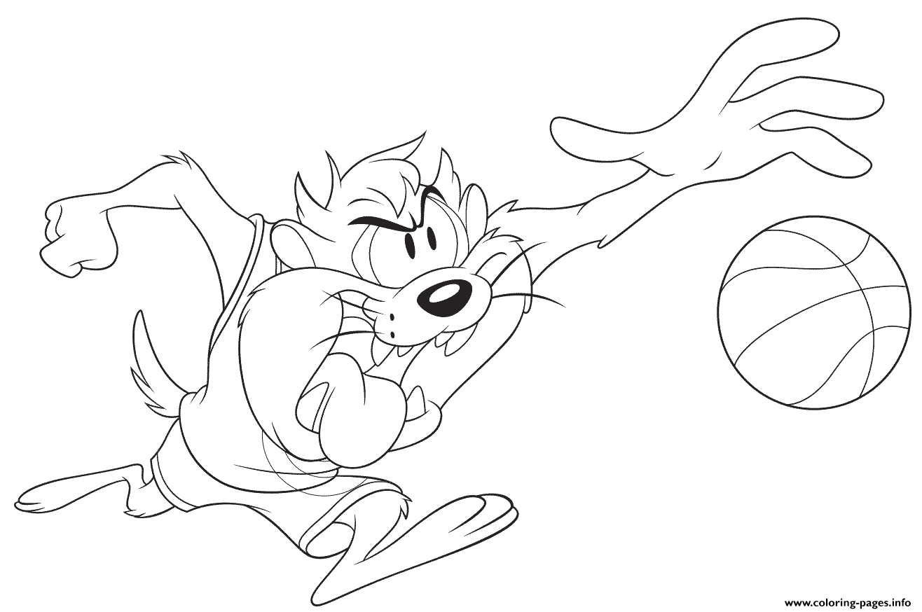 Tasmanian devil coloring page printable