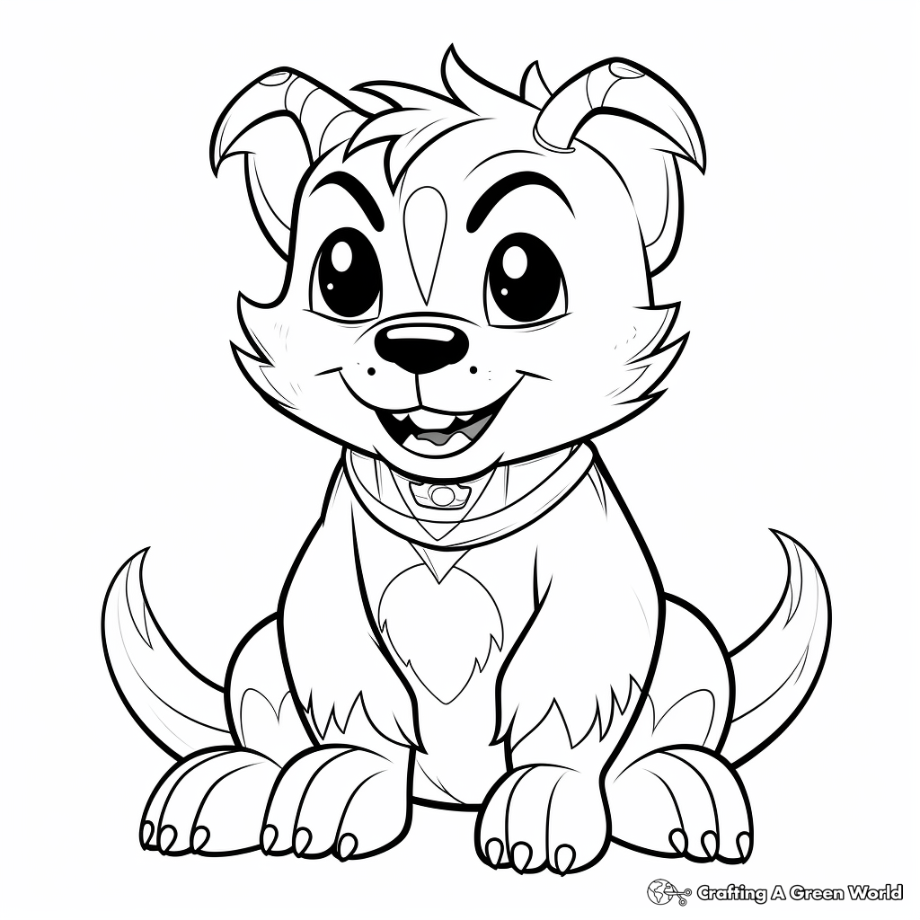 Tasmanian devil coloring pages