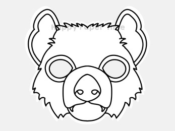 Tasmanian devil mask craft