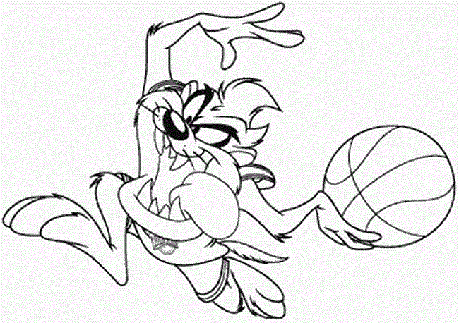 Tasmanian devil coloring pages coloring pages animal coloring pages space jam