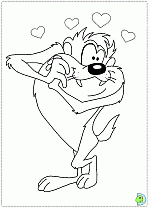 Taz coloring pages tasmanian devil coloring pages