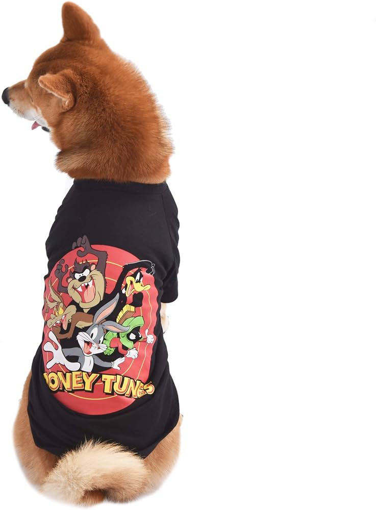 Looney tunes for pets characters dog t shirt size small in black cute and soft pullover dog t