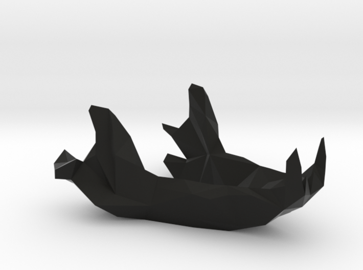 Tasmanian devil low poly skull lower xgcwm by wolfhagendesign