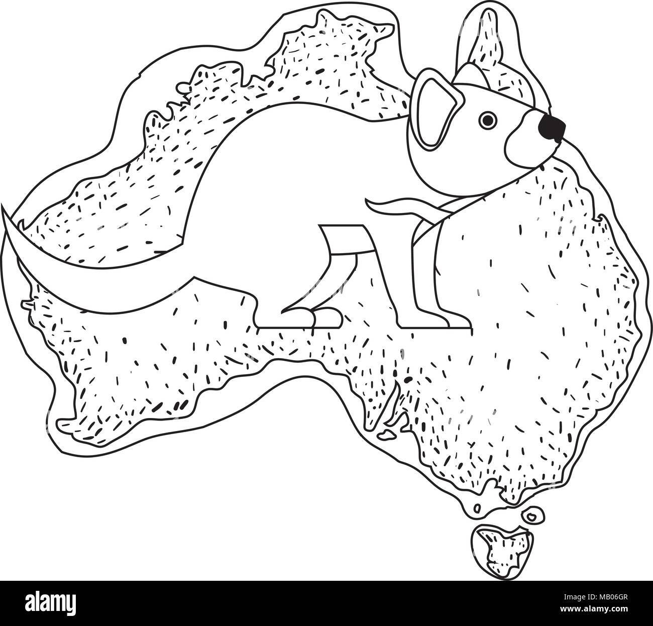 Tasmanian devil black and white stock photos images