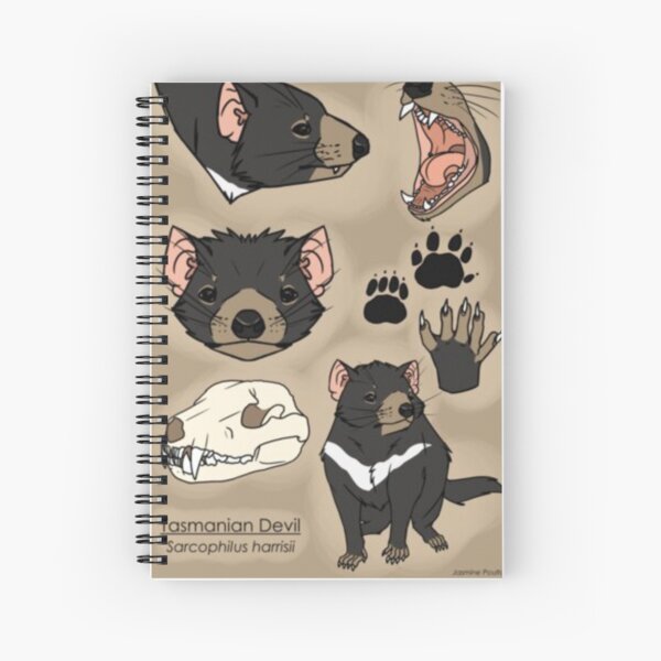 Tasmanian devil spiral notebooks for sale