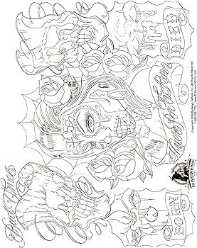Boog gangsta style tattoo flash set sheets with linework gangster x beauty personal care