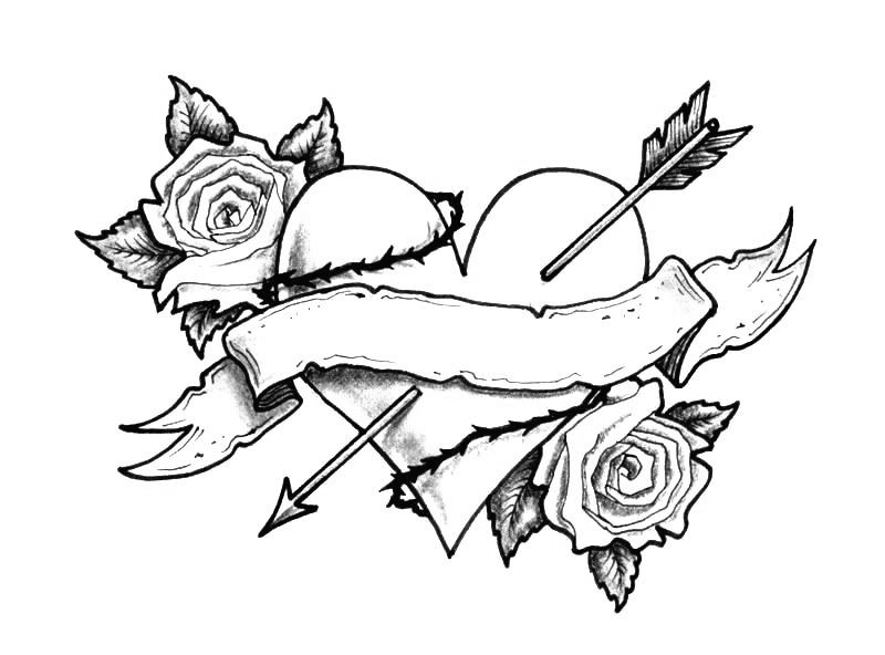 Tattoo coloring pages for adults