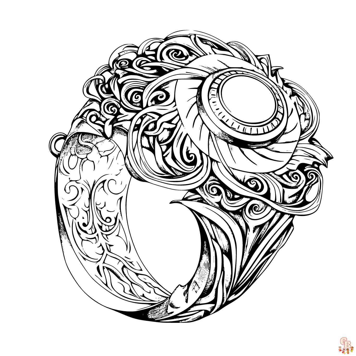 Printable tattoo coloring pages free for kids and adults