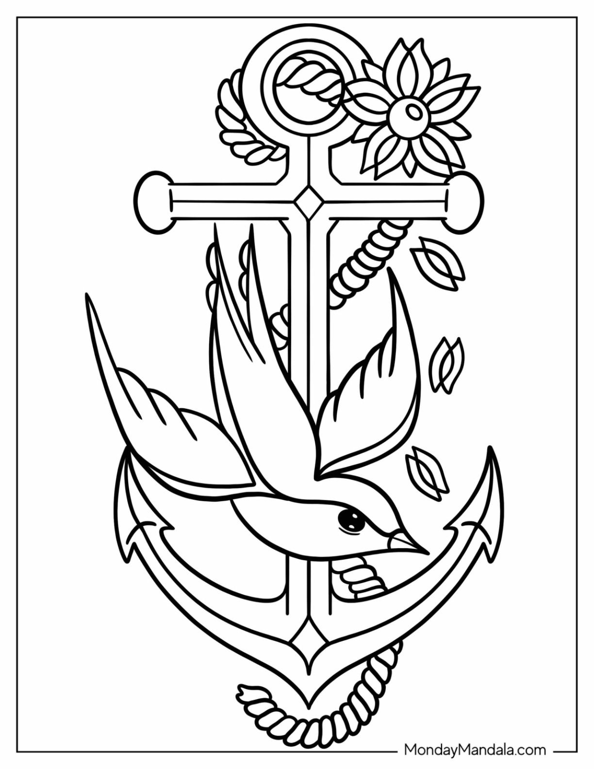 Tattoo coloring pages free pdf printables