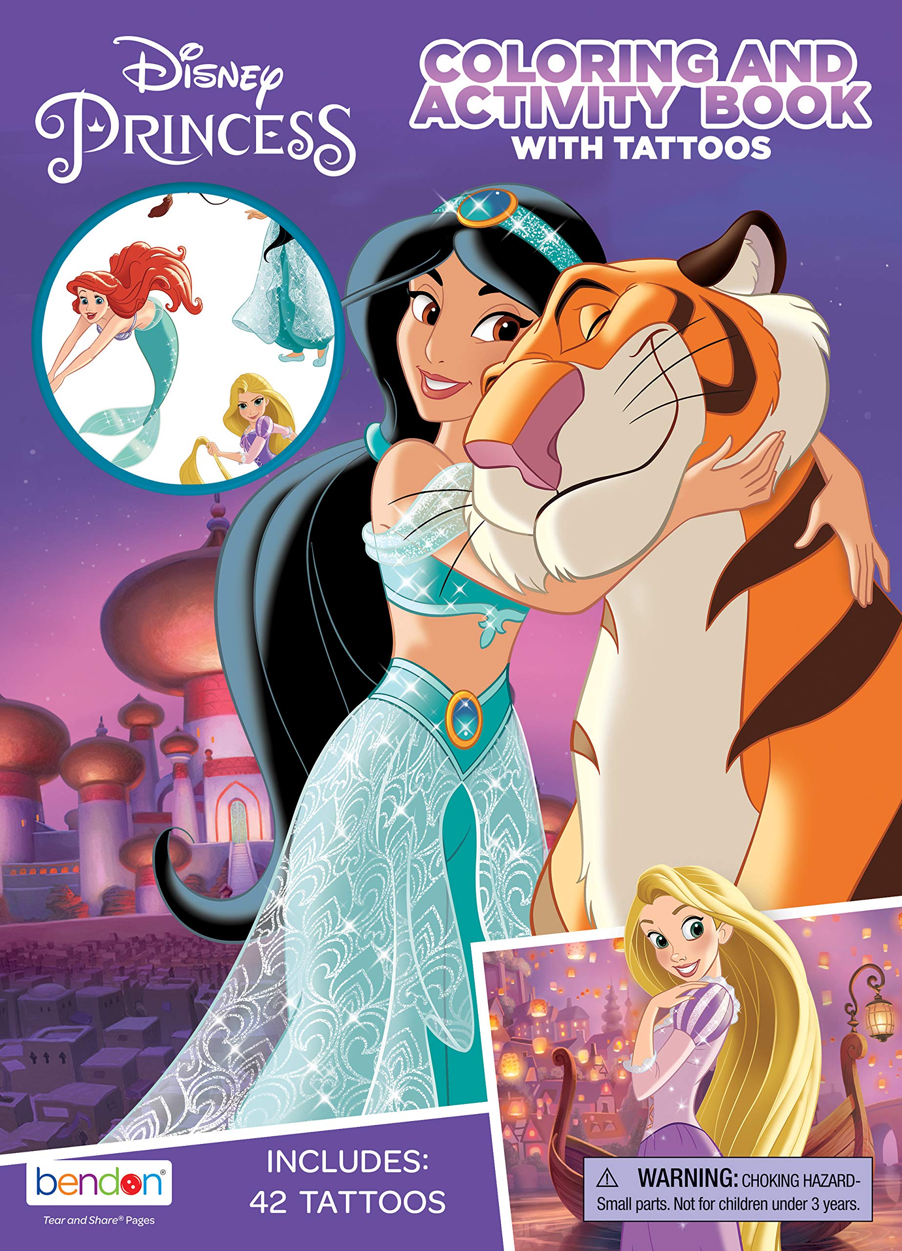 D princess coloring and activity book with tattoos bendon toys games