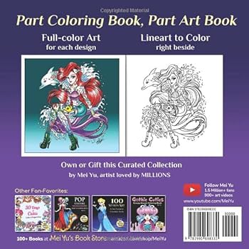Princesses with tattoos coloring book art book in one relaxing creative coloring book for adults teens with beautiful tattooed princess designs side by side