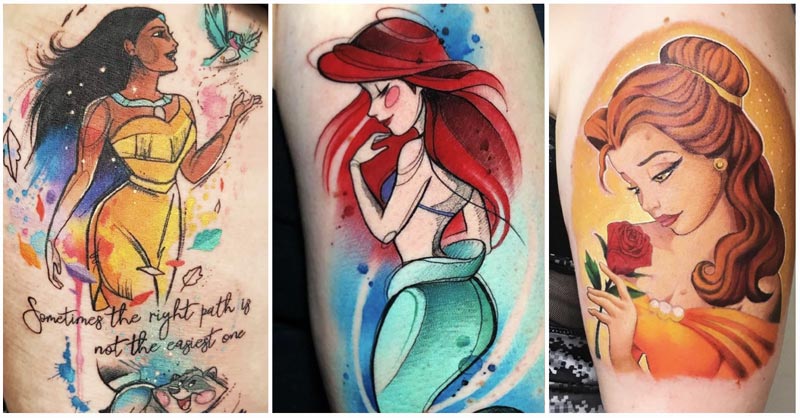 Updated disney princess tattoos