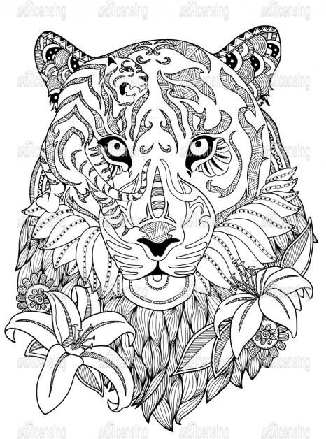 Realista de la fauna arte licencias animal doodles animal coloring books animal coloring pages