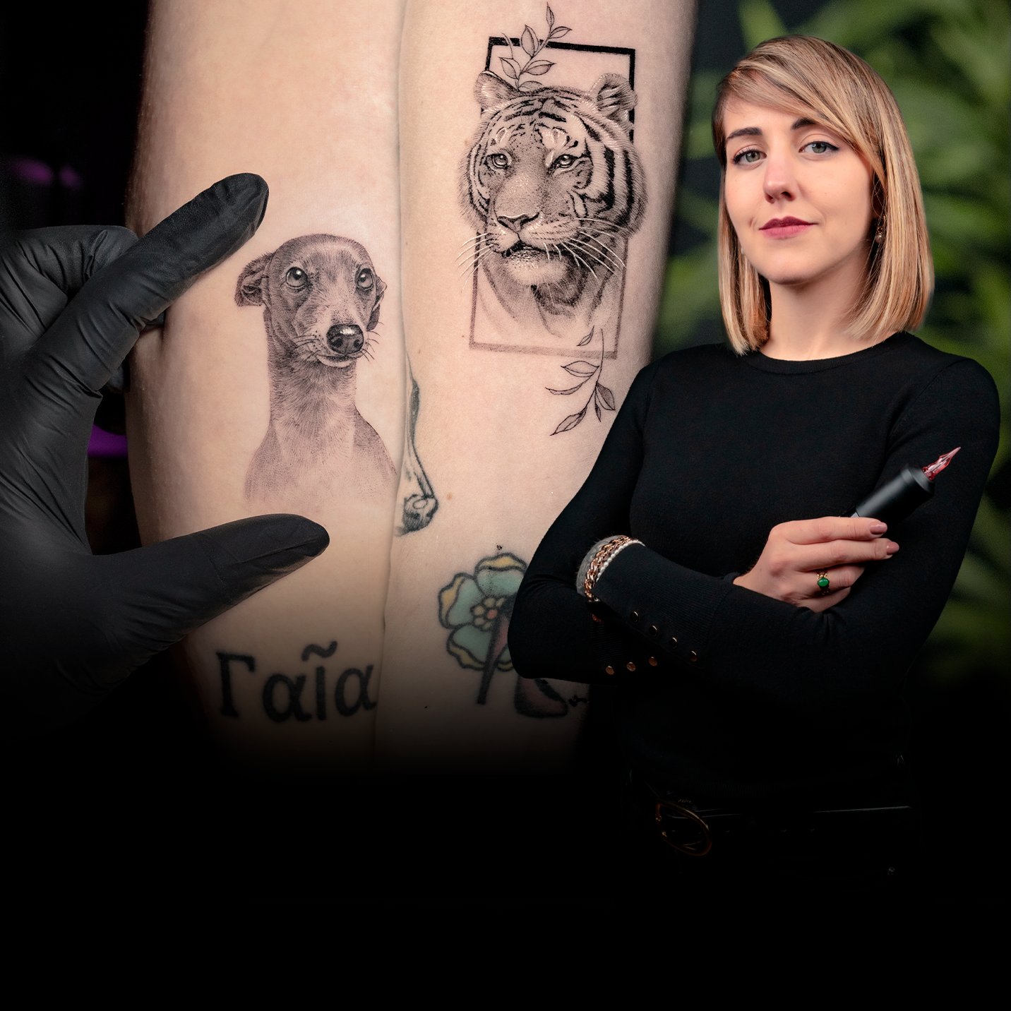 Animal microrealism in black and white â