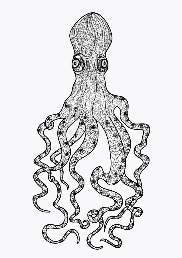 Pulpo del tatuaje ilustracion stock vector y clipart â ilustracion stock