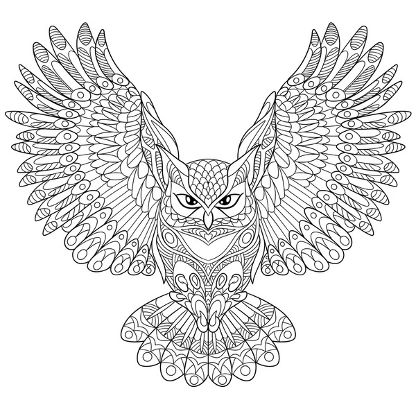 Imãgenes fotos de stock objetos en d y vectores sobre adult coloring page eagle