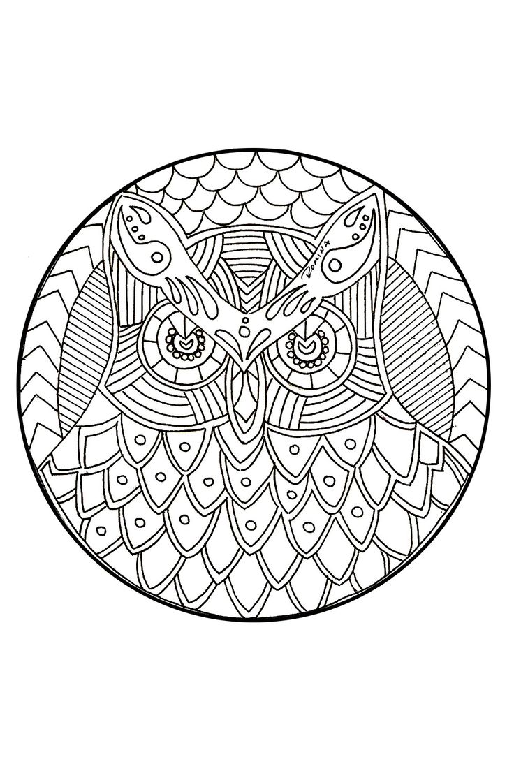 Mandala buho para colorear mandalas para tatuar buhos para colorear mandalas
