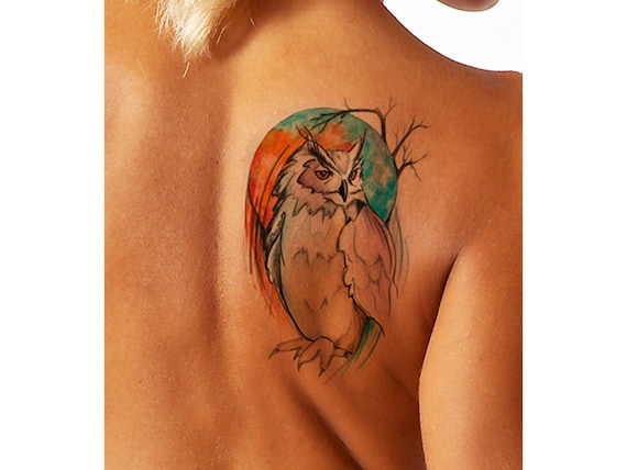 Tatuaje de bãºho diseão de tatuaje tatuaje femenino tatuaje para mujeres de art instantly