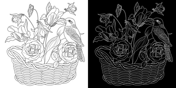 Imãgenes fotos de stock objetos en d y vectores sobre birds adult coloring book