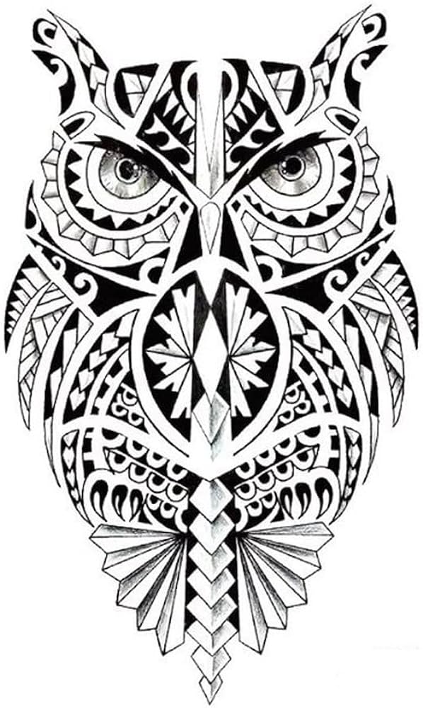 Tatuaje tribal de bãºho tatuaje para hombr tatuaje maorã al belleza