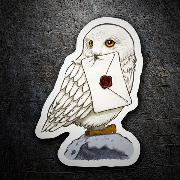 Sticker hogwarts owl