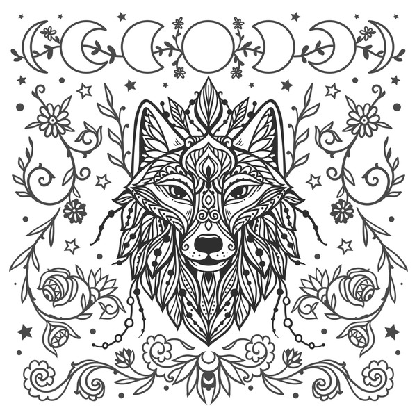 Imãgenes fotos de stock objetos en d y vectores sobre colouring book wolf