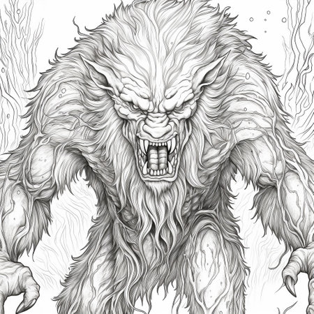 Werewolf drawing imãgen y fotos