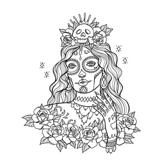 Pãgina imãgen de tatuaje silueta