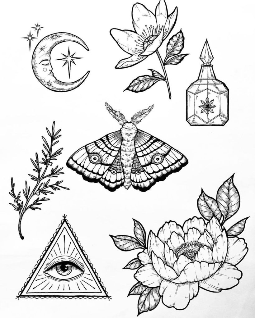 Tattoo coloring pages printable coloring pages cute tattoos tattoo flash art tattoo drawings