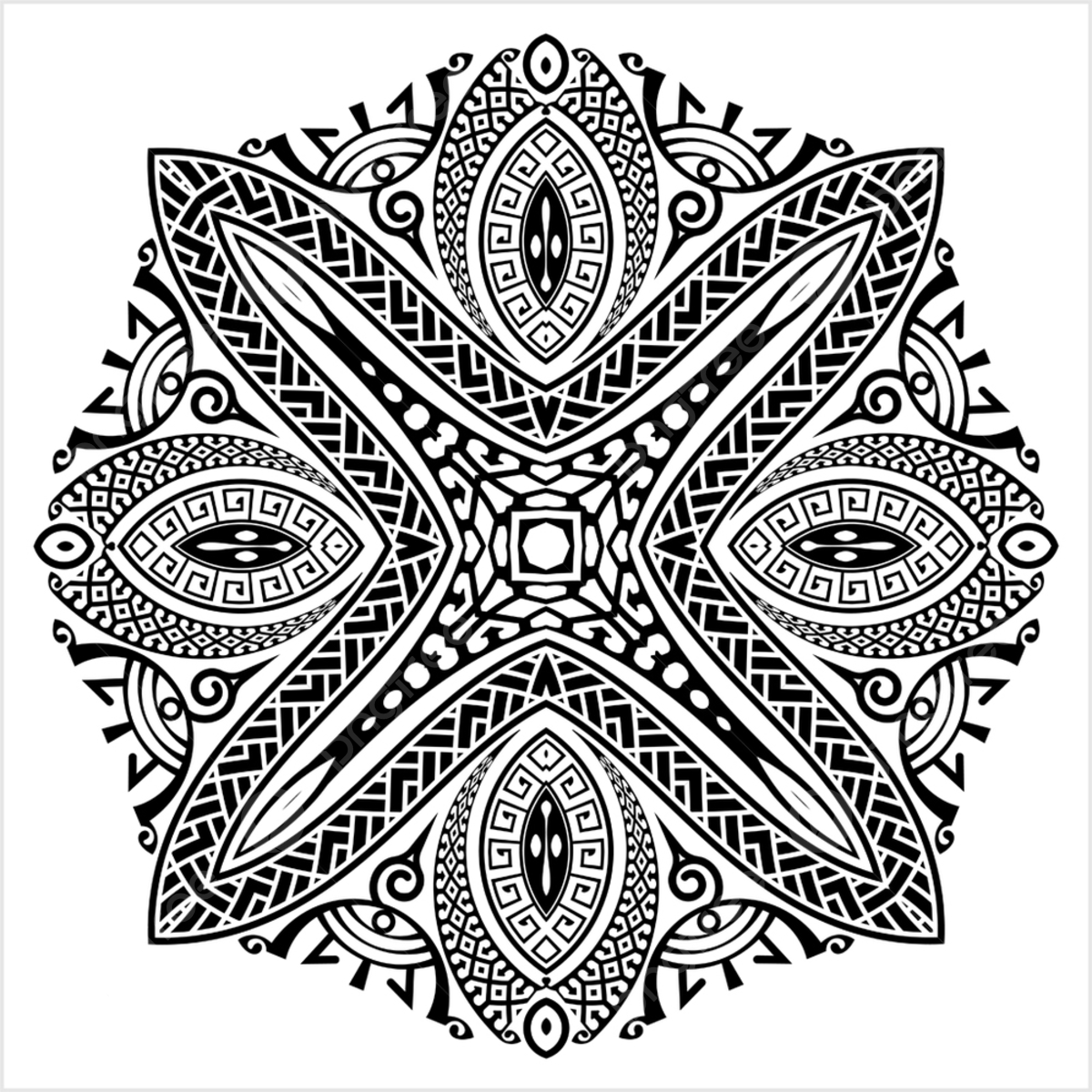 Diseão de tatuaje tribal ilustraciãn de arte vectorial creativo png cultura silueta tatuaje png y vector para dcargar gratis