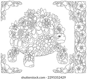 Imãgenes fotos de stock objetos en d y vectores sobre floral turtle