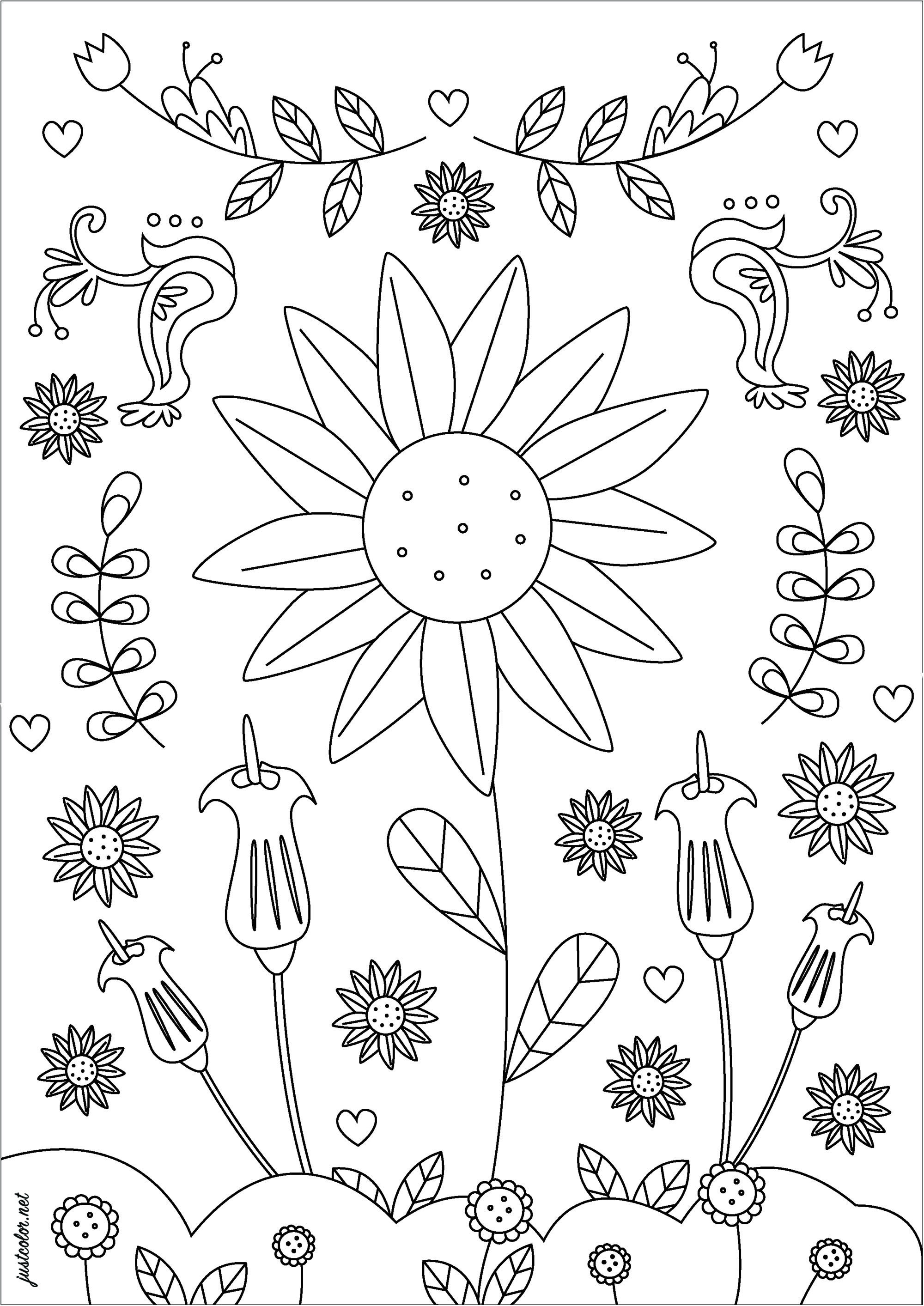Flor grande