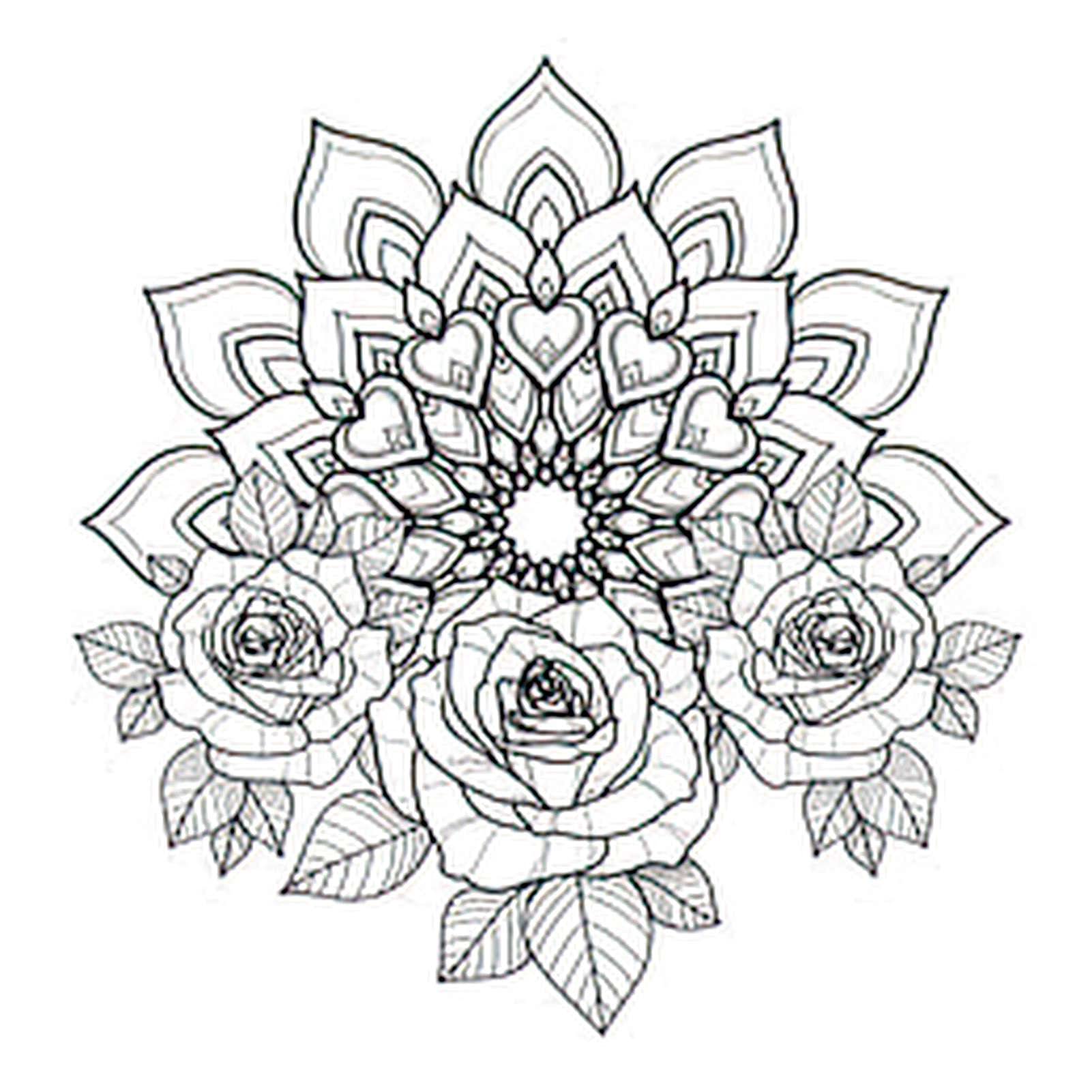 Pack de tatuajes temporales para adultos mujer mano rosas flor con hojas y mandala ornamento para saludar en mandal seis hojas tatuajes temporales hombres mujeres pecho cuello brazo x
