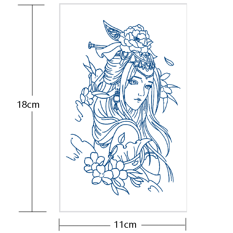 Tatuaje temporal a prueba de agua para hombr y mujer tatuaj cruzados de dragãn tinta de jugo pada latido del corazãn arte corporal manga falsa