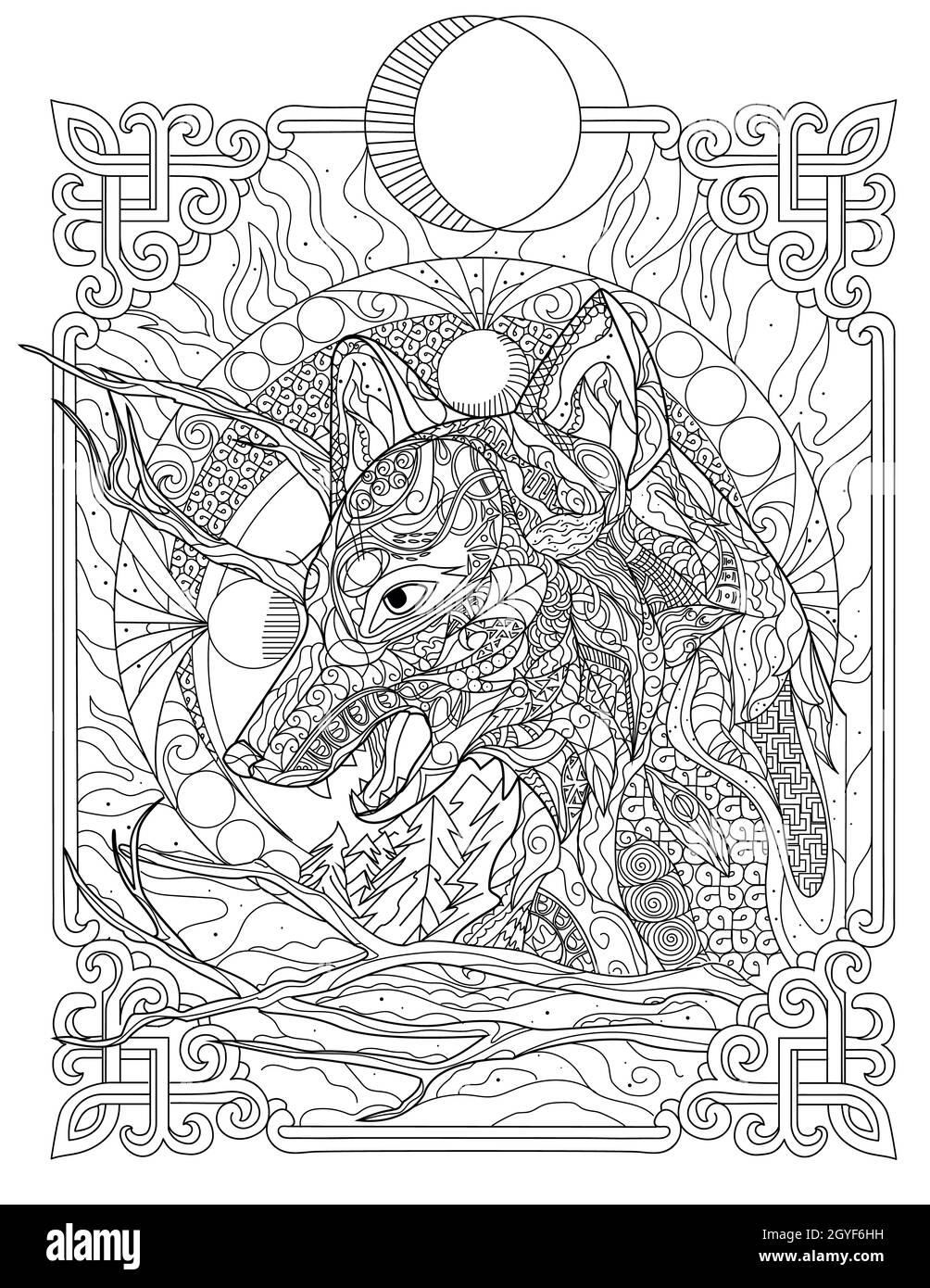 Tatuaje de lobo fotografãas e imãgen de alta roluciãn